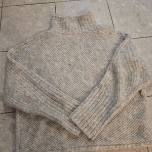 Women's Max Studio London Tan Oversized Sweater - Small